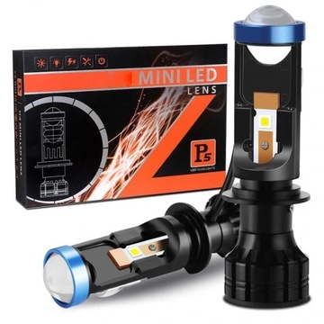 ZESTAW SOCZEWKA BI LED H7 PROJEKTOR BILED Kom