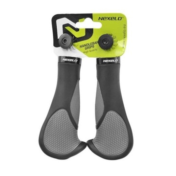 Ручка велосипедного руля 140 мм серо-черная для велосипеда