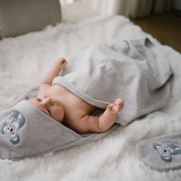 Babyono БАМБУКОВЫЕ ПЕРЧАТКИ ДЛЯ КУПАНИЯ