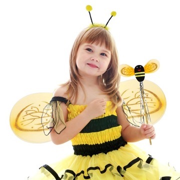 HONEY COSTUME COSPLAY OPASKA NA GŁOWĘ SKRZYDŁA ODZIEŻ