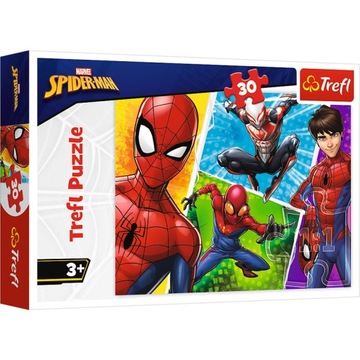 Puzzle 30 el. Spider-Man i Miguel Marvel Trefl