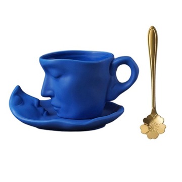 Kubek do kawy Ceramiczny kubek do kawy do kuchni milk Blue