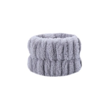 2PC/Set Plush Solid Color Wash Face Sports Wrist Band Women Waterproof