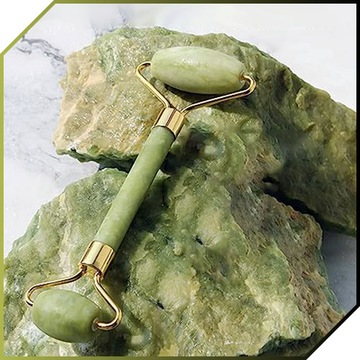 Нефритовый ролик для массажного скальпа и массажа для лица тела