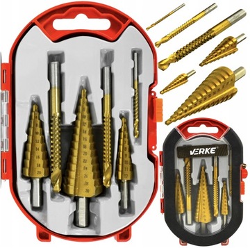 ZESTAW WIERTEŁ STOPNIOWYCH I FREZUJĄCYCH 6el 5004