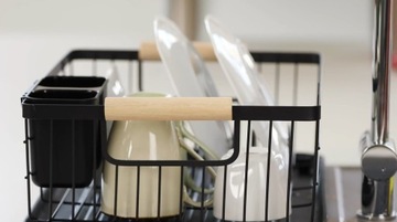 ЧЕРНЫЙ ДРЕНАЖ ДЛЯ СУШКИ ПОСУДЫ, БОЛЬШАЯ ПОДСТАВОЧНАЯ КАПЕЛЬНИЦА