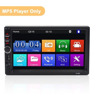 Tylko styl radia Radio samochodowe 7018B 7'' 2Din FM Bluetooth MP5