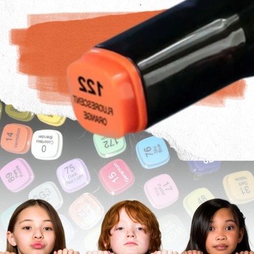 АЛКОГОЛЬНЫЕ МАРКЕРЫ PRO TRIPS MARKERS НАБОР МАРКЕРОВ ДВУХСТОРОННИХ ИЗ 80 ШТ. + КОРОБКА