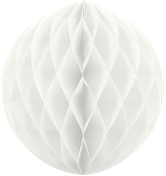 Шар из папиросной бумаги, белый, 20 см.