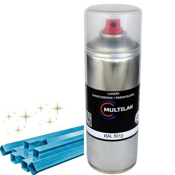Lakier farba w sprayu do aluminium RAL 5012 Połysk