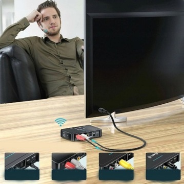 NFC BLUETOOTH 5,0 TRANSMITER ADAPTER AUDIO, ADAPTER BLUETOOTH SYSTEM STEREO