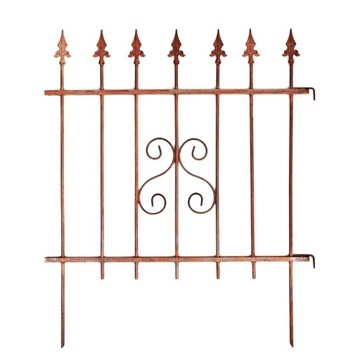 PALISADA OGRODOWA PŁOTEK OGRODOWY OBRZEŻE 81 cm RDZA RDZAWE CORTEN