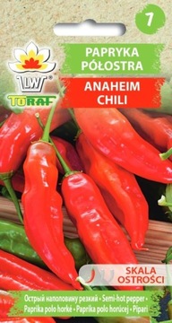 Papryka półostra Anaheim Chili 0,2g TORAF