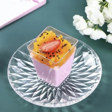 Стаканчики десертные квадратные 120мл 50шт Десерт