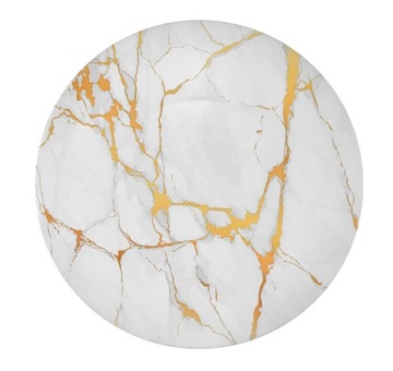 PATERA NA CIASTO TORT WYPIEKI OWOCE TALERZ WYSOKI NA PODSTAWCE 28CM MARMURE