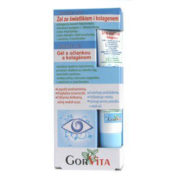 Gorvita żel serum pod oczy świetlikiem i kolagenem