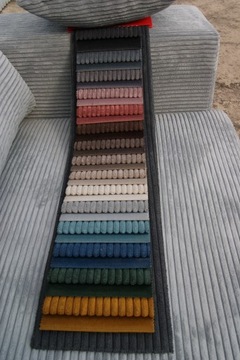 БОЛЬШОЙ ДИВАН + КРЕСЛО + ПУФ - модный вельвет