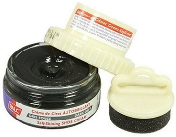 ВАК ДЛЯ ОБУВИ ТЕМНО-СЕРЫЙ ВОСК КРЕМ-ГУБКА