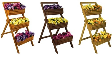 ДЕРЕВЯННЫЙ САДОВЫЙ ЦВЕТОЧНЫЙ ЯЩИК ПОДСТАВКА ДЛЯ ЛЕСТНИЦЫ ЯЩИК ДЛЯ САДА ТЕРРАСА БАЛКОН