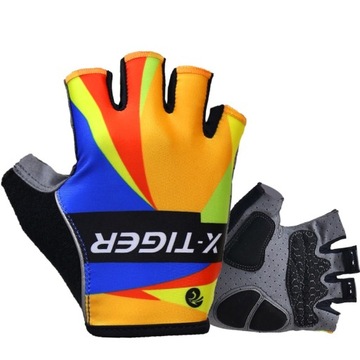 Rękawiczki rowerowe X-Tiger XL wielokolorowy