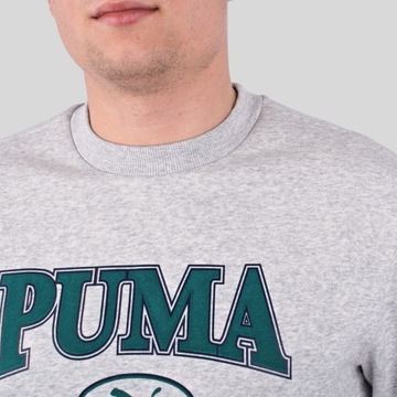 Bluza Męska Puma Bawełniana Wkładana Ocieplana Szara L