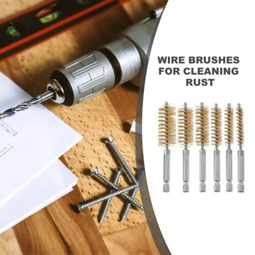 Металлическая проволочная щетка для чистки маленьких сверл.