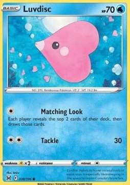 Pokemon TCG Wodny - Luvdisc (LOR 038)