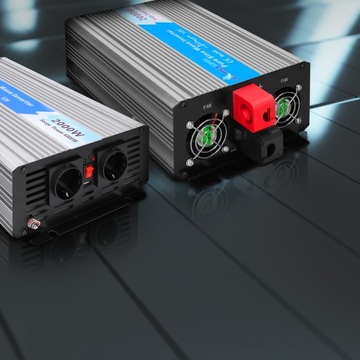 Przetwornica 12v 230v 4000W CZYSTY SINUS 2x AC