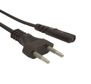 Kabel zasilające 230V ósemka 1,2m RTV 2PIN 100szt.