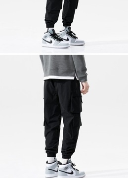 Men Sweatpants Hip Hop Streetwear Cargo Pants Spri