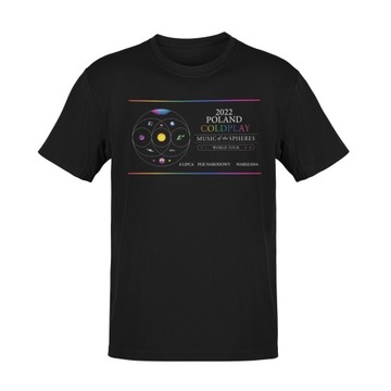 COLDPLAY WORLD TOUR 2022 Koszulka Męska T-Shirt XL