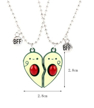 Ожерелье дружбы с авокадо для пар BFF FRIENDS
