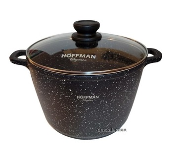 Garnek granitowy z pokrywką 10L Hoffner