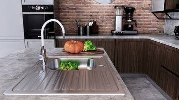 МОЙКА FERRO ZUMBA FATTER БЕЛЫЙ/ХРОМ