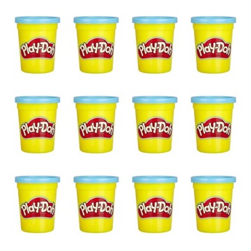 Play-Doh Ciastolina Tuby uzupełniające 12-pak niebieski