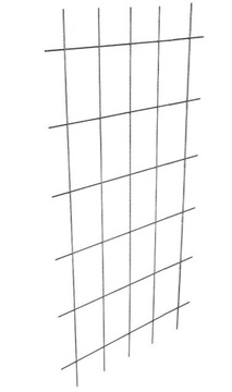 DRABINKA NA KWIATY METALOWA PERGOLA PODPORA 75x150