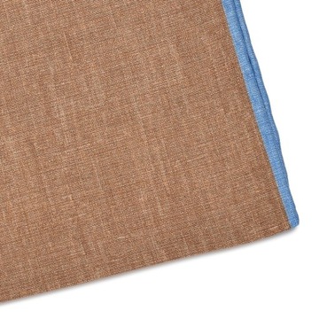 Элегантный коричневый нагрудный платок