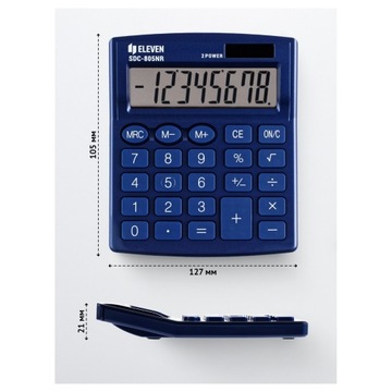 Офисный калькулятор Eleven SDC 805NR NVE