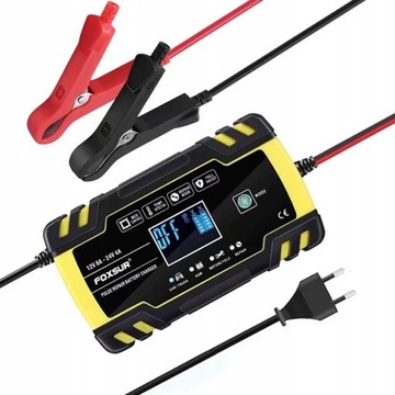 Automatyczna ładowarka FOXSUR 12V 24V 8A