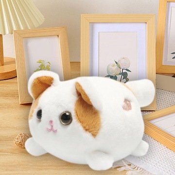 Заводная плюшевая игрушка, виляющая хвостом, вращающаяся мягкая очаровательная мягкая плюшевая кошка