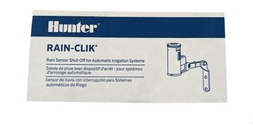 Czujnik Opadu Deszczu Hunter Rain Click Wyłącznik + 7,6M PRZEWODU