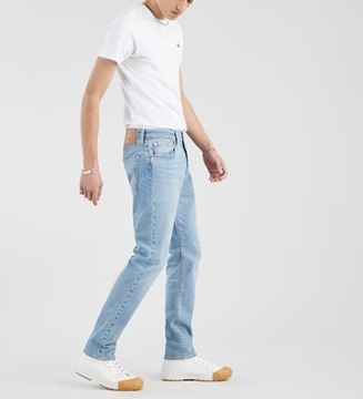 Spodnie jeansy zwężane LEVI'S niebieskie W30 L32