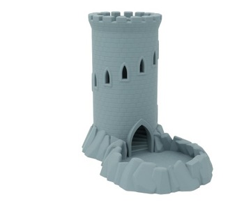 Замок в скалах, башня для игральных костей - Башня для игральных костей, светло-серая