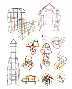 СТРОИТЕЛЬНЫЕ БЛОКИ СОЛОМОНКА, НАБОР БОЛЬШИХ ПАЛОК