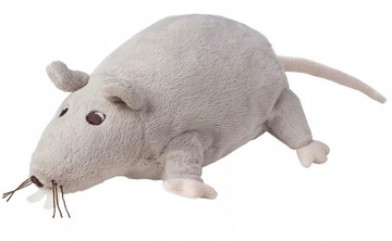 IKEA GOSIG RATTA Pluszak szczur szary 23cm zabawka