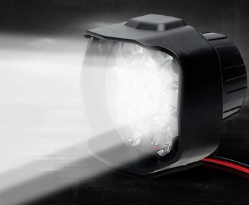 REFLEKTOR HALOGEN LAMPA 9x LED MOTOCYKL MOTOR QUAD