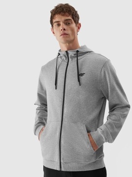 4F МУЖСКАЯ ТОЛСТОВКА С КАПЮШОНОМ, НА МОЛНИИ