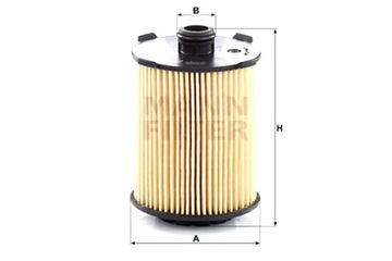 MANN-FILTER FILTR OLEJU VOLVO S60 II S60 III S80 II S90 II V40 V60 I