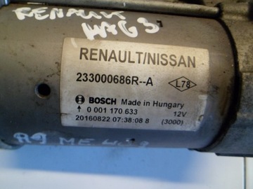 NISSAN RENAULT MEGANE ESPACE TALISMAN 1.6 STARTÉR 233000686R 0001170633