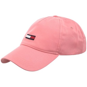 Damska Czapka z Daszkiem Tommy Hilfiger Elongated Flaf Cap Różowa